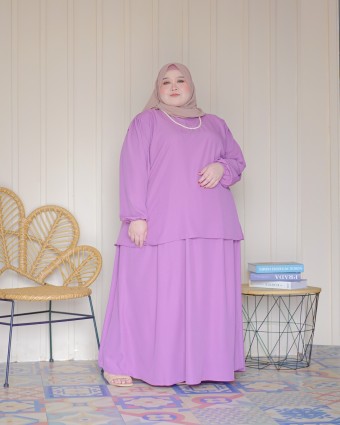 Wiliya Skirt Suit (Dusty Purple)